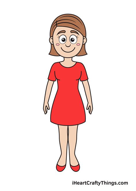 woman cartoon drawing